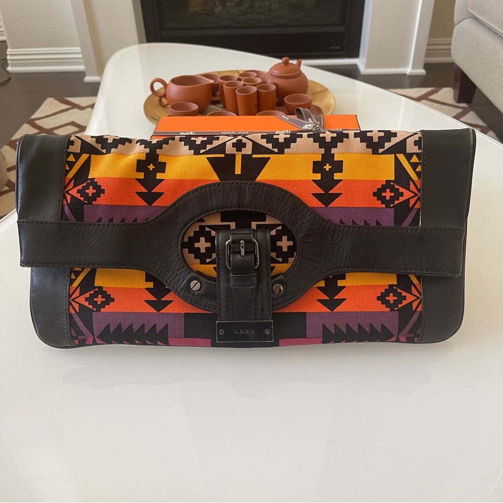 Authentic L.A.M.B. Clutch Aztec Print